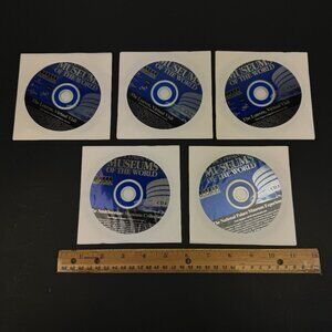 5 Vtg 2003 Topic Presents Museums of the World Virtual Visit Comp PC CD rom READ